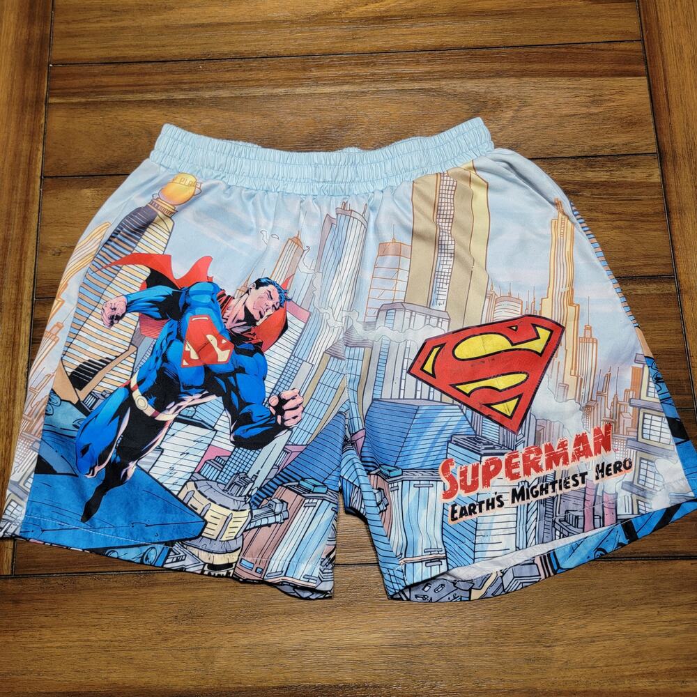 Romwe X DC Superman Pull-On Unisex Shorts - Size XL (42)